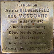 Stolperstein dedicated to Anna Blumenfeld