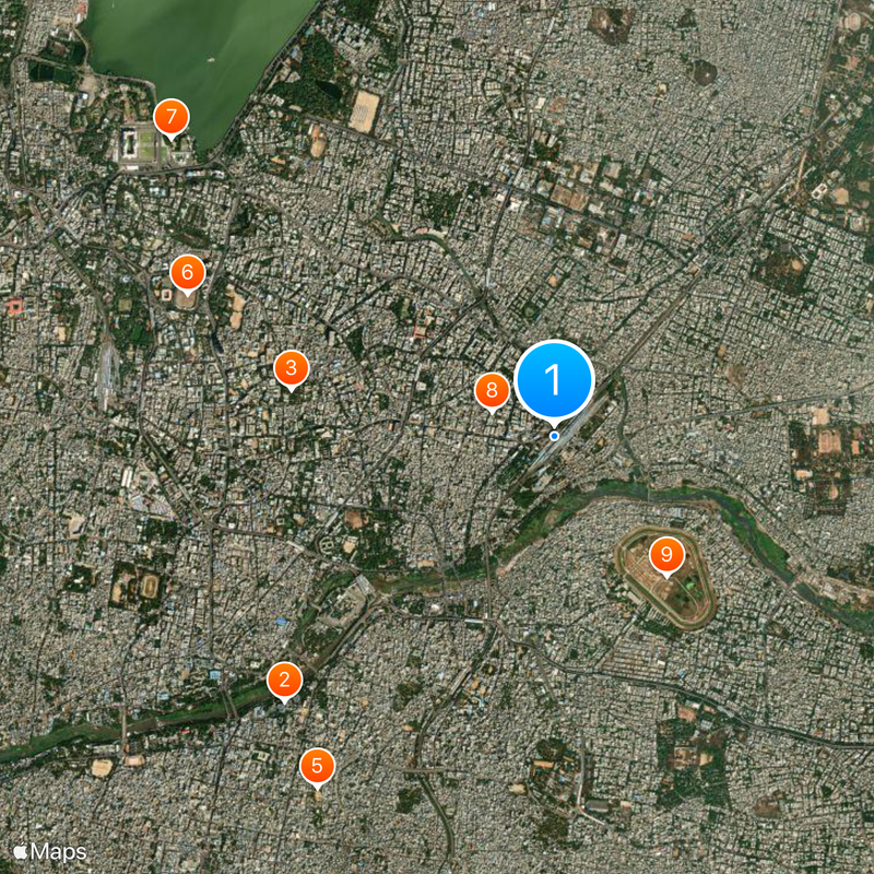 Kacheguda railway station Map