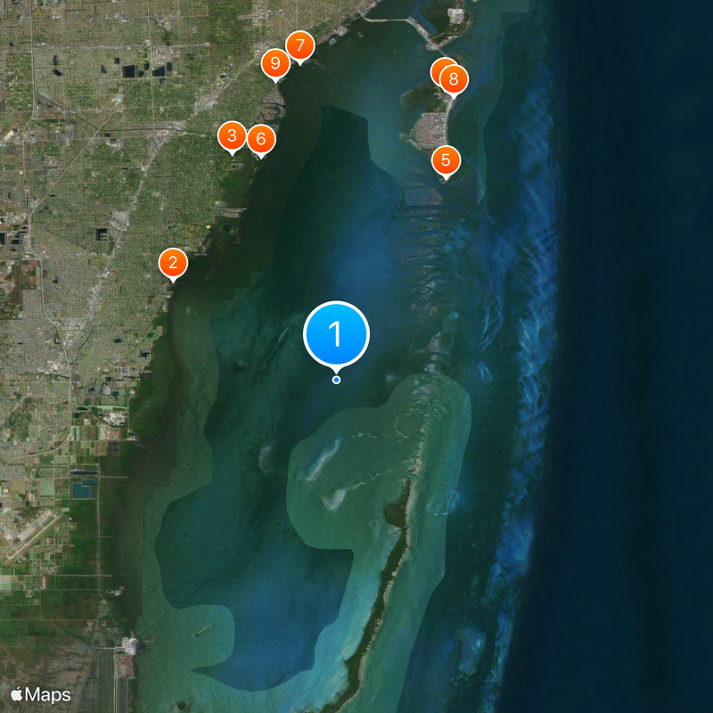 Biscayne Bay Map