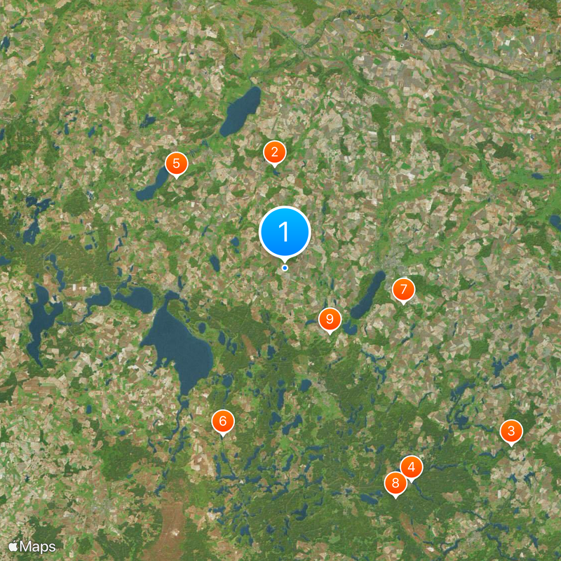 Lagos de Mecklemburgo Mapa