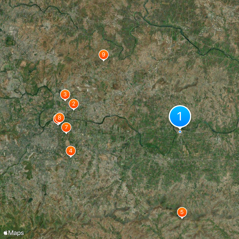 Chintamani Temple, Theur Mapa