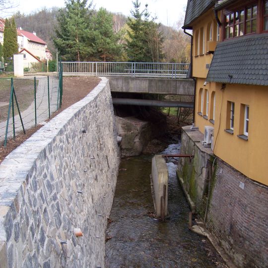 Bridge of Horoměřická street over the Šárecký potok