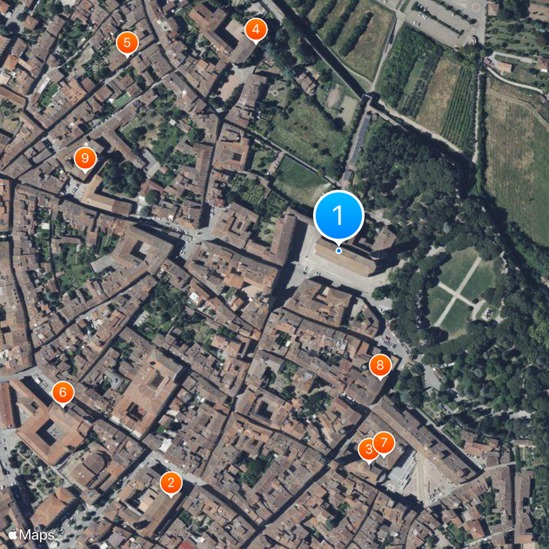 Arezzo Cathedral Map