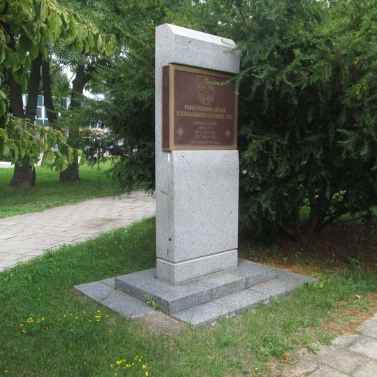 Památník písemné zmínky ve Strakonicích u ulice Na Ohradě