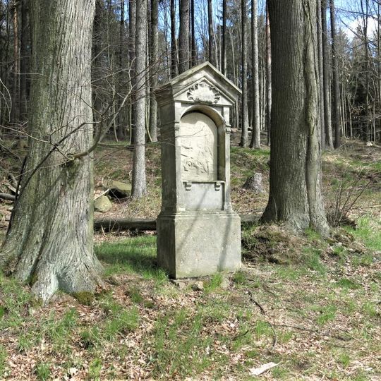 Kaplička VII. zastavení křížové cesty u Velkého Šenova