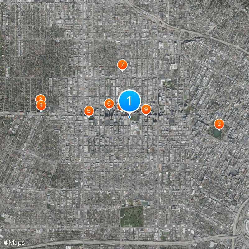 Roman Catholic Archdiocese of Los Angeles Map
