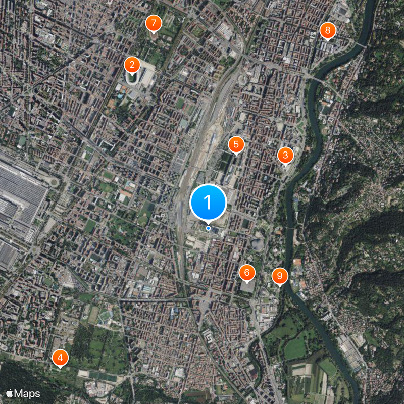 Piedmont Region Headquarters Kaart