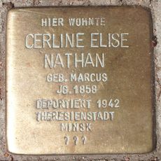Stolperstein dedicated to Cerline Elise Nathan