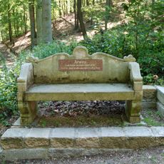 János Arany Bench in Karlovy Vary
