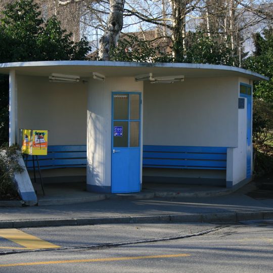 Abribus des transports publics de la ville