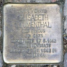 Stolperstein dedicated to Elisabeth Blumenthal