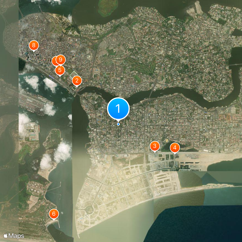 Victoria Island Carte