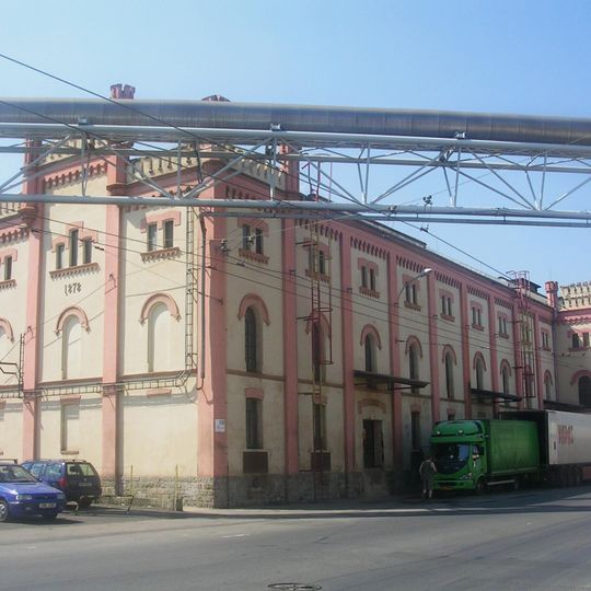 Pipeline bridge over Tovární street in Ústí nad Labem