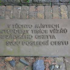 Terezín railway siding memorial