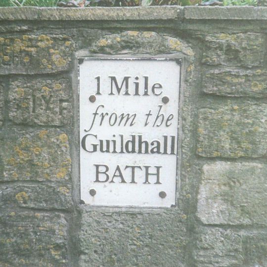 Milepost, Widcombe Hill, by "Greenlea"