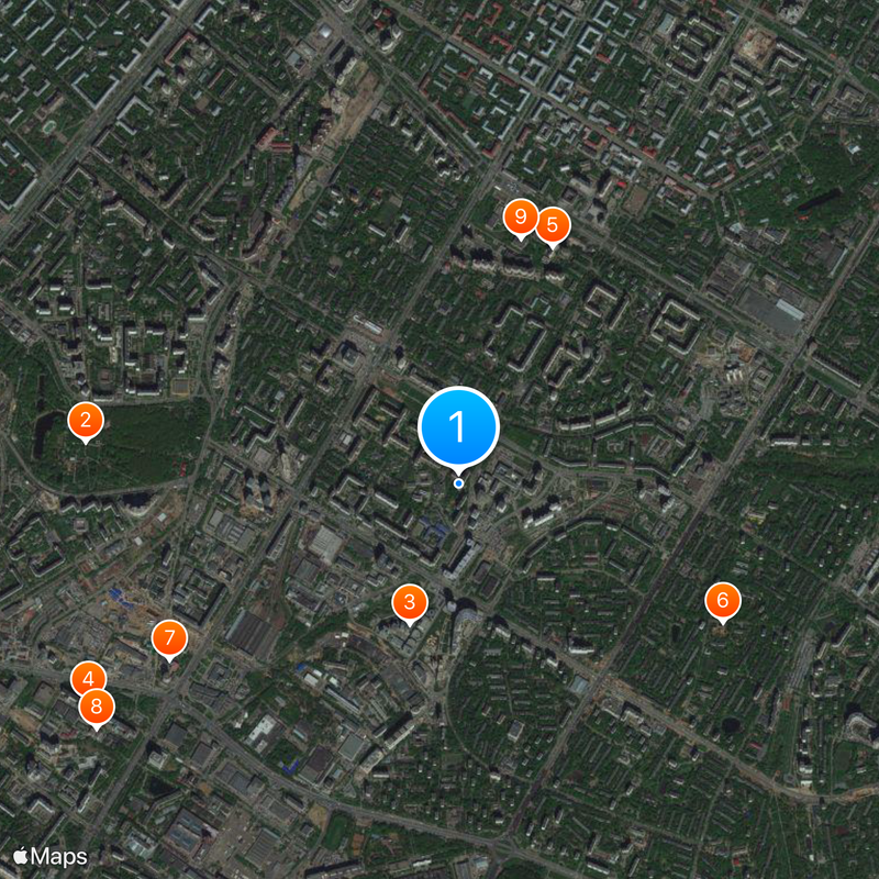 Cheryomushki District Map