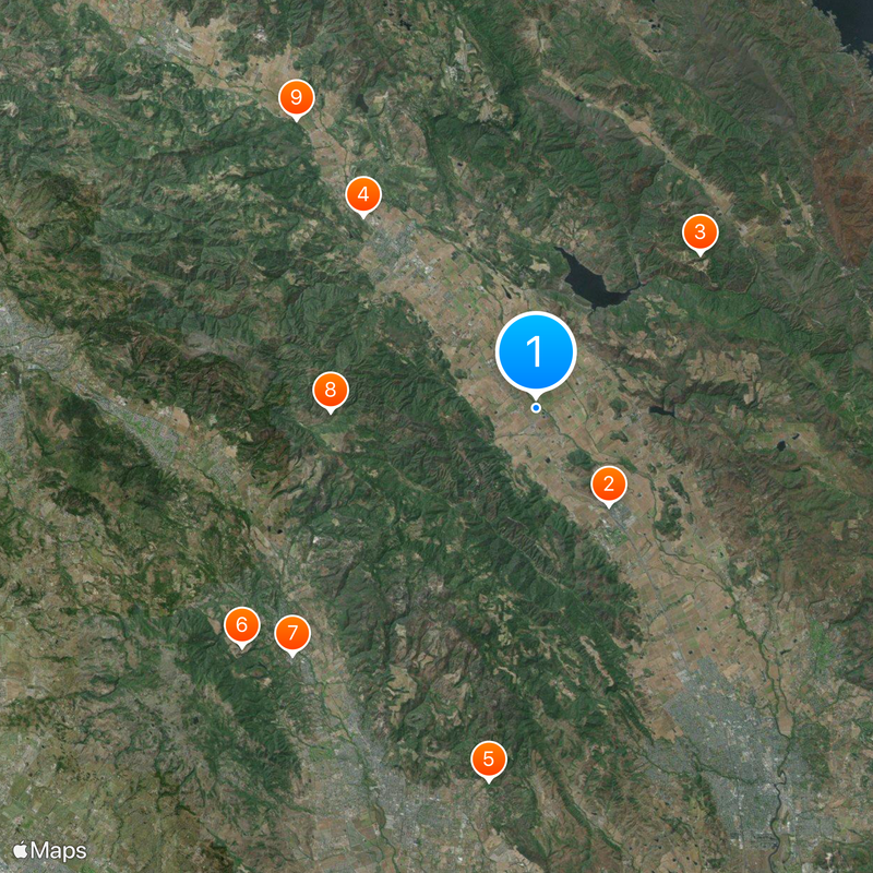 Opus One Winery Mapa