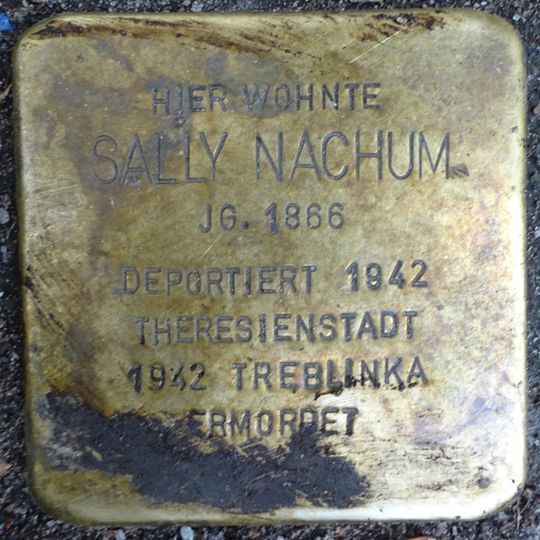 Stolperstein dedicated to Sally Nachum