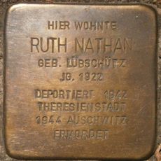 Stolperstein dedicated to Ruth Nathan