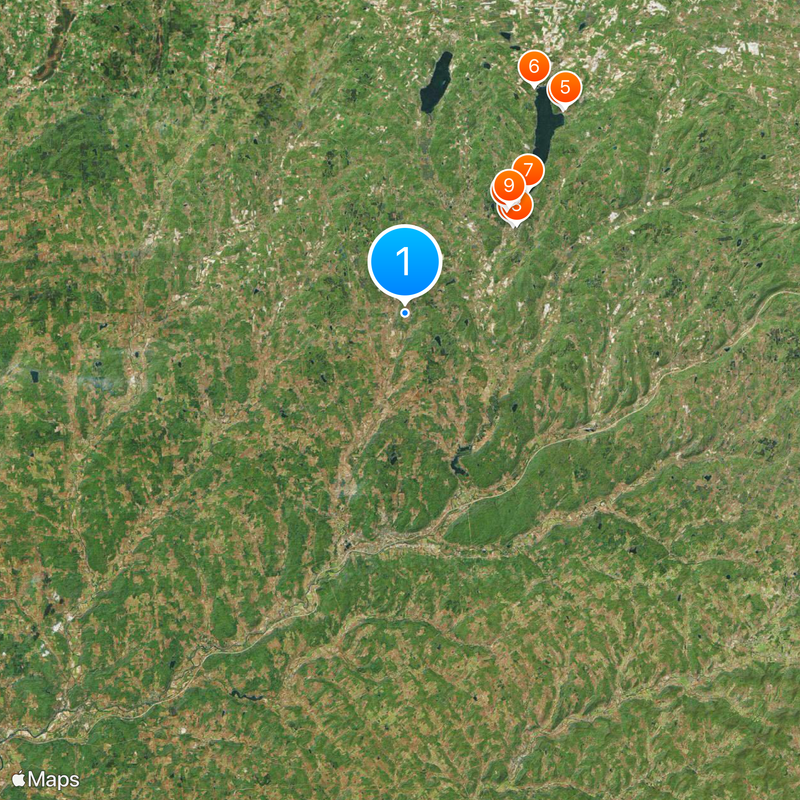 Comté d'Otsego Carte