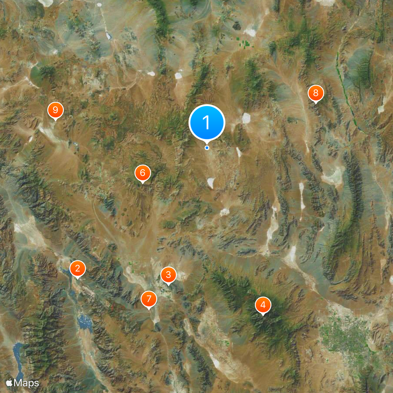 Nevada National Security Site Map