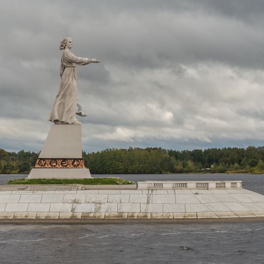 Mother Volga monument in Rybinsk