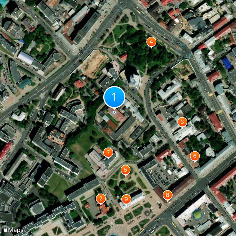 Pischalauski Castle Map