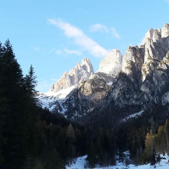 Vista sulle Tre Cime di Lavaredo