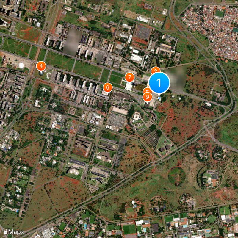 Tancredo Neves Pantheon of Fatherland and Freedom Map