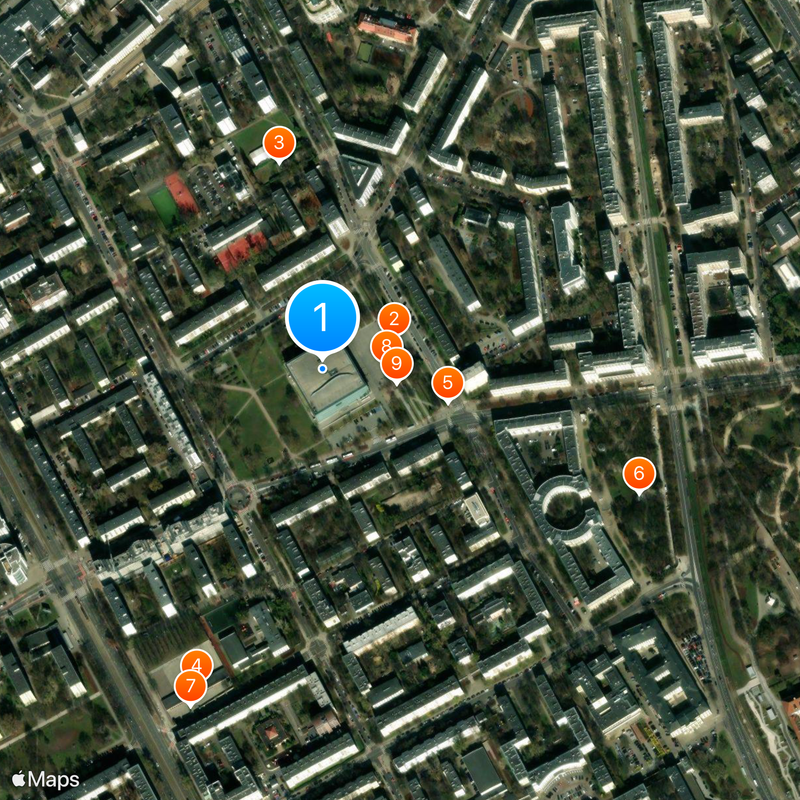 Museum of the History of Polish Jews Map