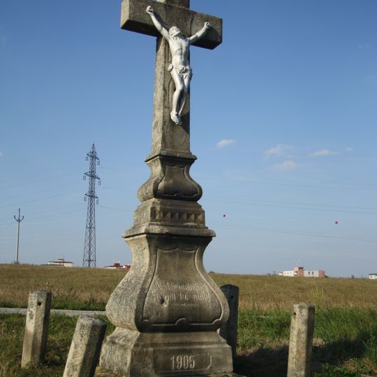 Kříž u cyklostezky do Starče