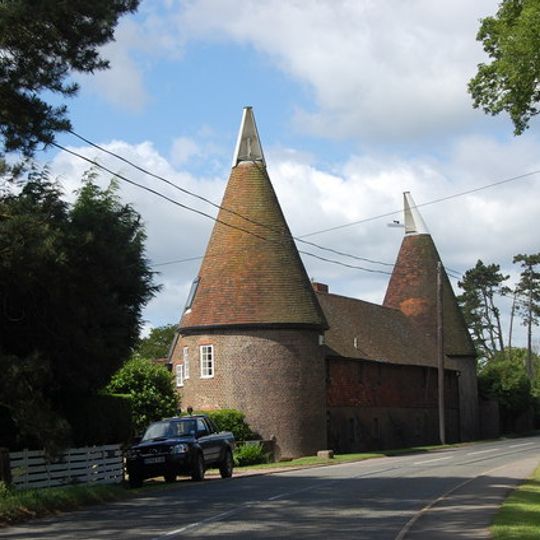 Oasthouses And Barn At Watland To The North East Of The House