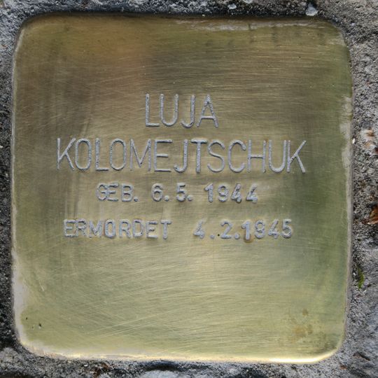 Stolperstein dedicated to Luja Kolomejtschuk