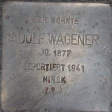 Stolperstein en memoria de Adolf Wagener