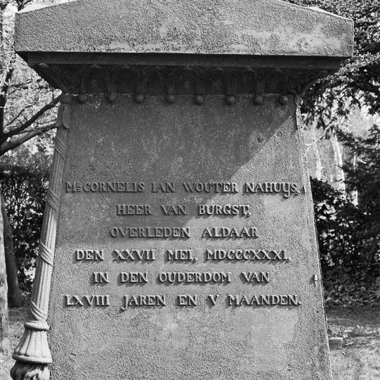 Grave monument for Mr. C.J.W. Nahuys van Burgst
