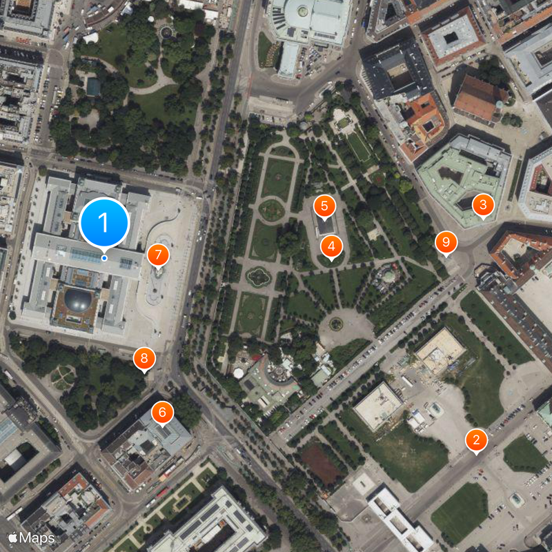 Asamblea Federal de Austria Mapa