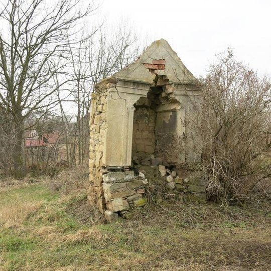 Ruina kapličky v Přečaplech