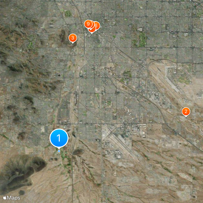Mission San Xavier del Bac Map