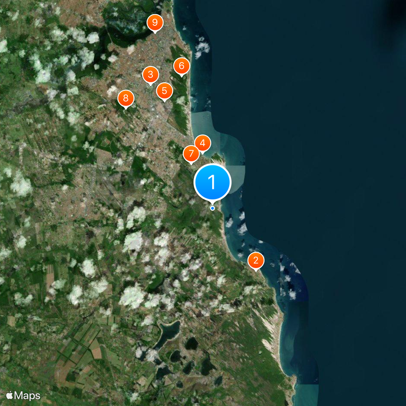 Barreira do Inferno Launch Center Map