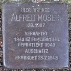 Stolperstein en memoria de Alfred Moser