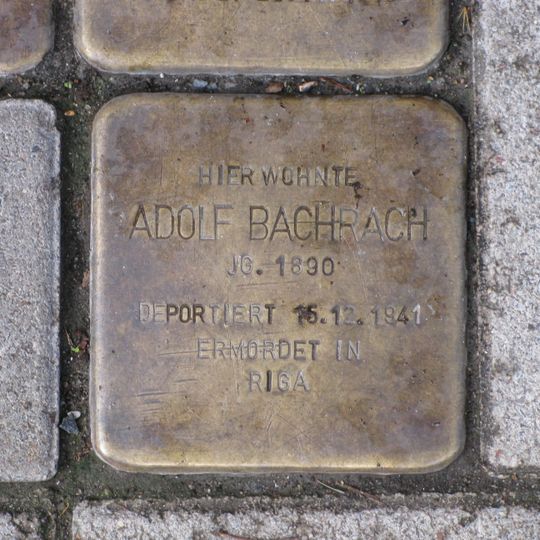 Stolperstein em memória de Adolf Bachrach
