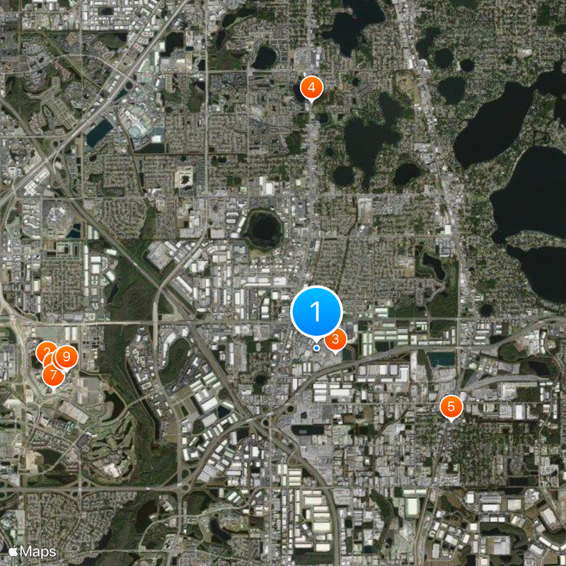 UA Movies at Florida Mall Mapa