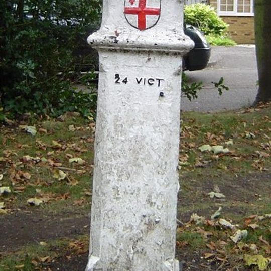 London Coal Duty Marker On District Boundary 50 Metres West Of Hatfield Road
