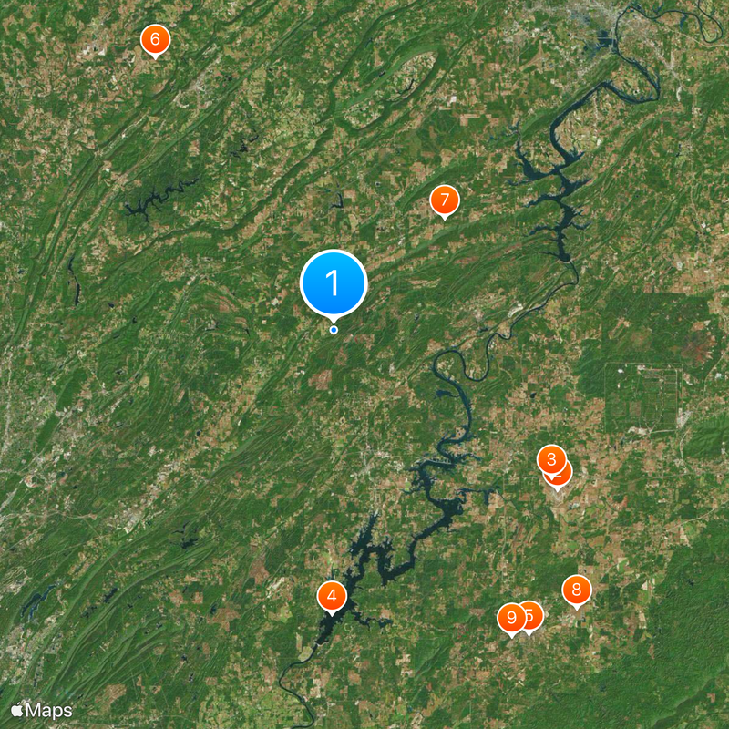 St. Clair County Map