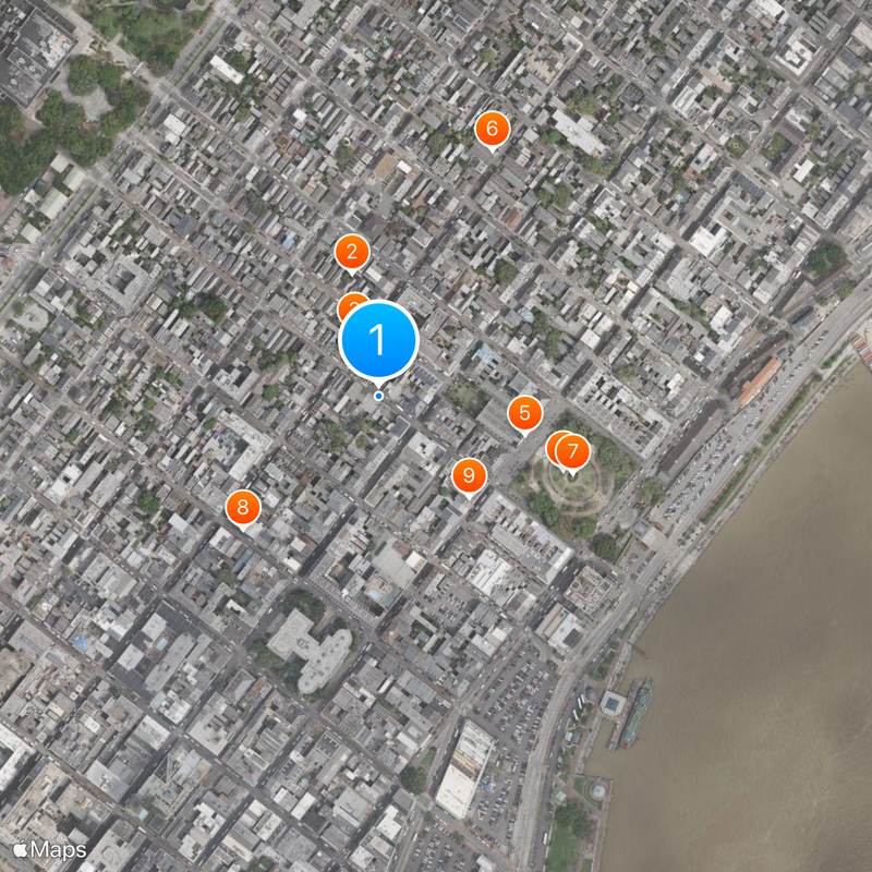 Pat O'Brien's Bar Map