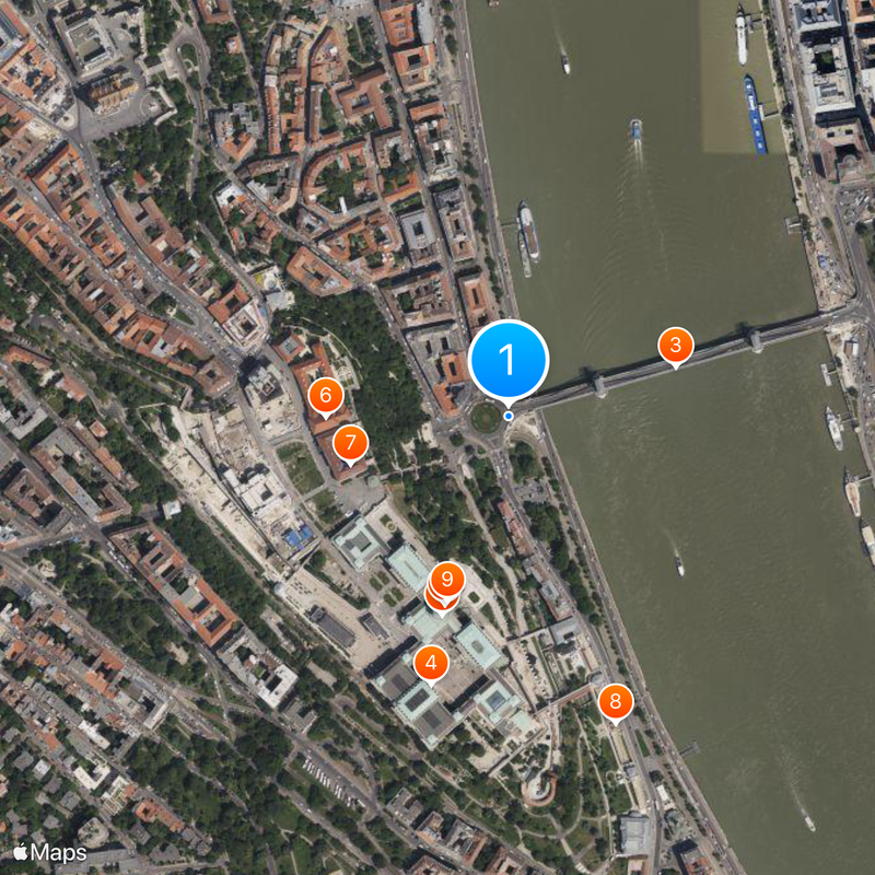 Bus network in Budapest Map