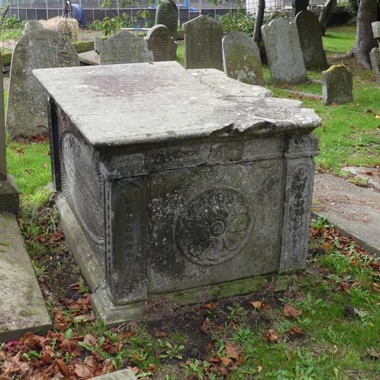 Tombchest of Robert and Martha Ellison, 10 metres southwest of south corner of tower of Church of St Michael