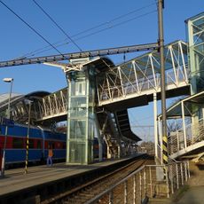 Footbridge of Strančice train station