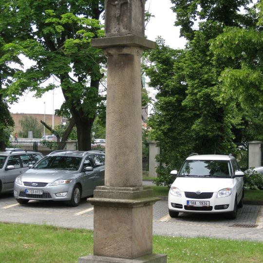 Boží muka v areálu Plzeňského Prazdroje