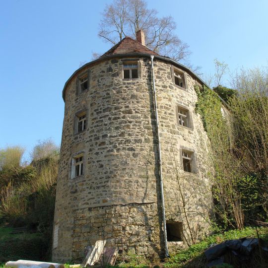 Bastion der Nordseite der Burgruine Wehlen